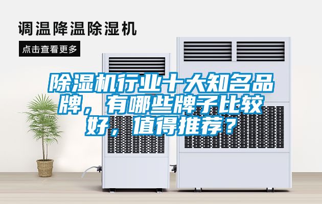 除濕機(jī)行業(yè)十大知名品牌，有哪些牌子比較好，值得推薦？