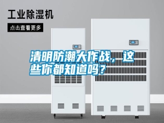 知識百科清明防潮大作戰，這些你都知道嗎？