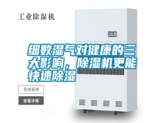 知識百科細數濕氣對健康的三大影響，除濕機更能快速除濕