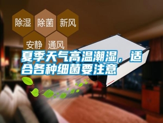 常見問題夏季天氣高溫潮濕，適合各種細菌要注意