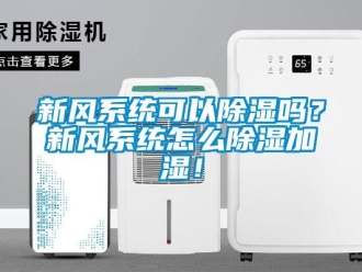 行業新聞新風系統可以除濕嗎？新風系統怎么除濕加濕！