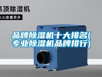 企業新聞品牌除濕機十大排名(專業除濕機品牌排行)