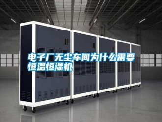 行業新聞電子廠無塵車間為什么需要恒溫恒濕機