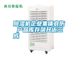 行業新聞除濕機企業集體哀傷 產品庫存飆升近三成