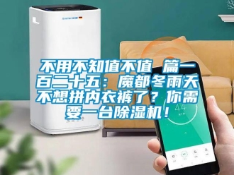 企業新聞不用不知值不值 篇一百二十五：魔都冬雨天不想拼內衣褲了？你需要一臺除濕機！